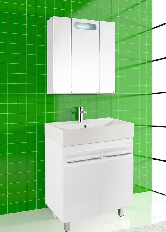 Тумба с раковиной Vod-Ok Мальта 70 белая