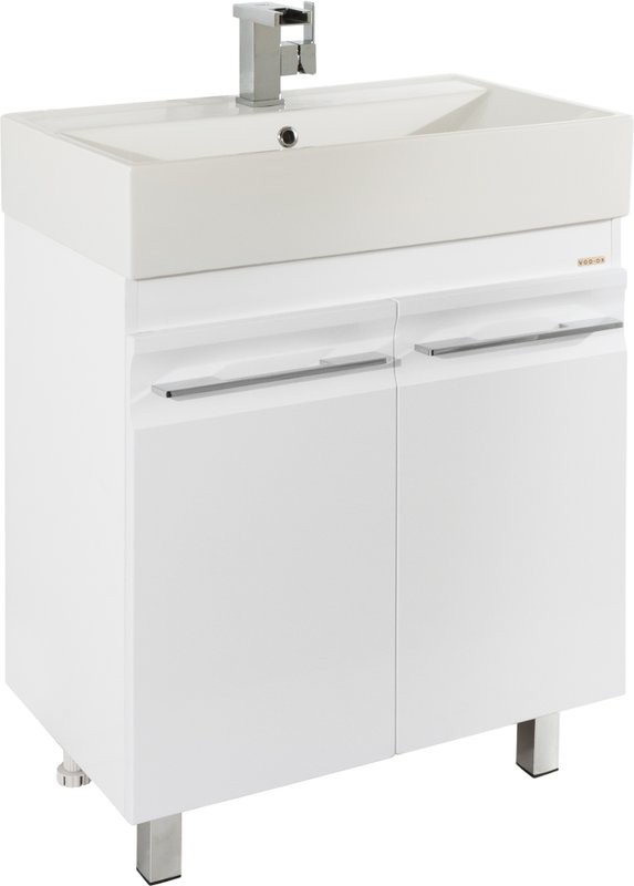 Тумба с раковиной Vod-Ok Мальта 70 белая
