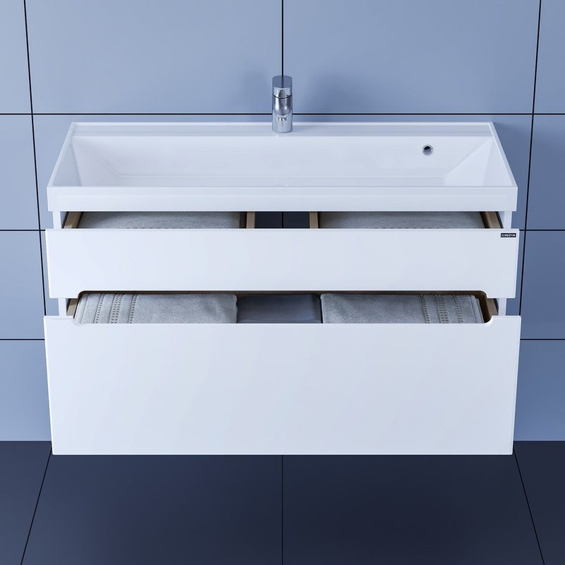 Тумба с раковиной СаНта Лондон 100 подвесная