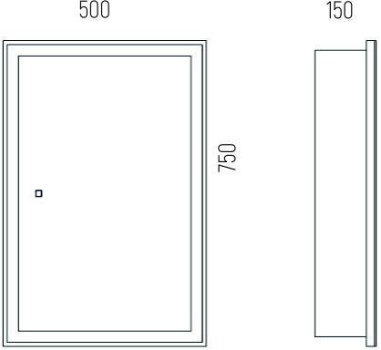Зеркало-шкаф Corozo Толедо 50 с подсветкой