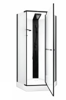 Душевая кабина Ceruttispa Chika 901BF 90x90 профиль черный матовый