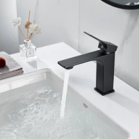 Смеситель для раковины Shevanik S6101H черный