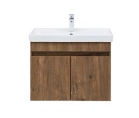Тумба с раковиной Aquanet Оптима 70 подвесная, дуб рустикальный