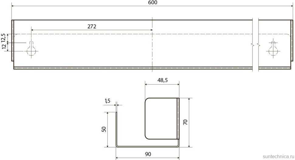 Полка Bemeta Living 101502410 черная