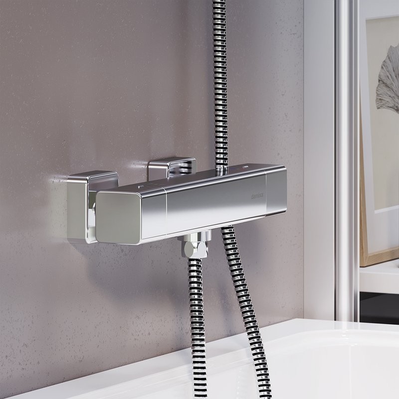 Душевой комплект Термостат Damixa Gala 536000000 + Стойка Eclipse 931000000