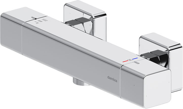 Душевой комплект Термостат Damixa Gala 536000000 + Стойка Eclipse 931000000