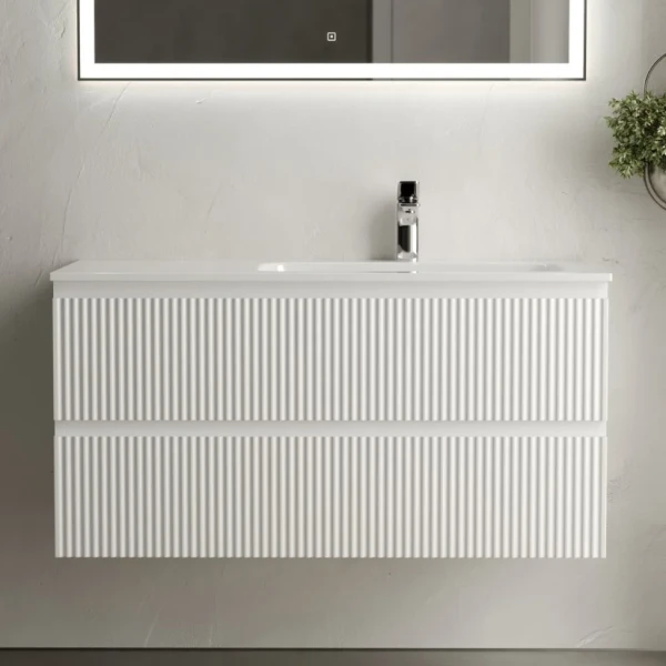 Тумба с раковиной Sancos Snob R 100 см, R, bianco