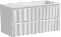 Тумба с раковиной Sancos Snob R 100 см, R, bianco