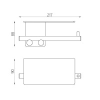 Держатель для туалетной бумаги Abber Osten 316 AA1830BGG брашированная оружейная сталь Держатель для туалетной бумаги Abber Osten 316 AA1830BGG брашированная оружейная сталь