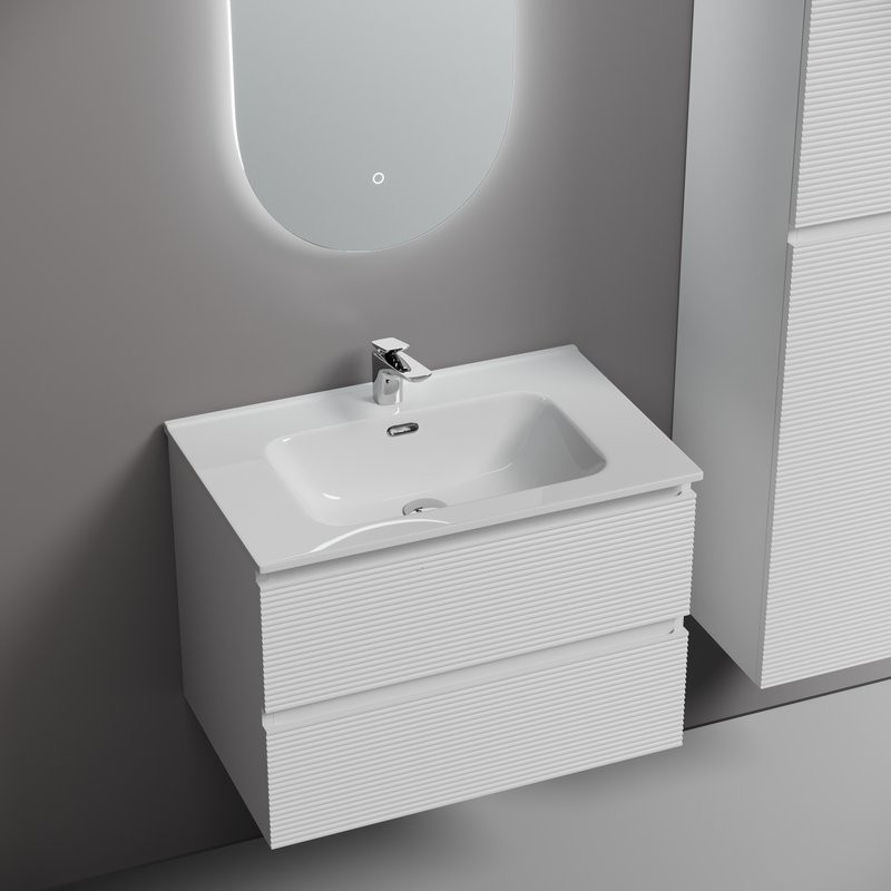 Мебель для ванной комнаты Sancos Folk 70 bianco, раковина CN7007