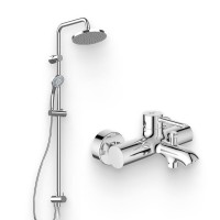 Душевой комплект Смеситель Ideal Standard Ceraline BC199AA + Стойка IdealRain A6281AA Душевой комплект Смеситель Ideal Standard Ceraline BC199AA + Стойка IdealRain A6281AA