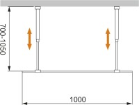Душевая перегородка Cezares Liberta -L-2-100-BR-NERO