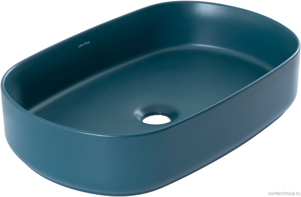 Накладная раковина Allen Brau Fantasy Oval 55x36, петроль