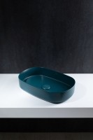 Накладная раковина Allen Brau Fantasy Oval 55x36, петроль