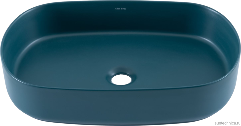 Накладная раковина Allen Brau Fantasy Oval 55x36, петроль