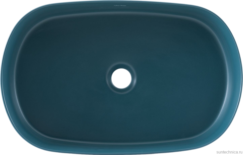 Накладная раковина Allen Brau Fantasy Oval 55x36, петроль