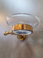 Мыльница AltroBagno Corposo 080714 Gl настенная, стеклянная, золотая Мыльница AltroBagno Corposo 080714 Gl настенная, стеклянная, золотая