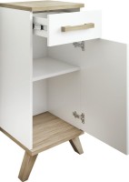 Тумба Sanflor Ингрид 30, белый матовый, швейцарский вяз