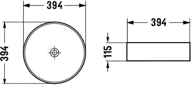 Накладная раковина Vincea VBS-216MB 40 матовая черная