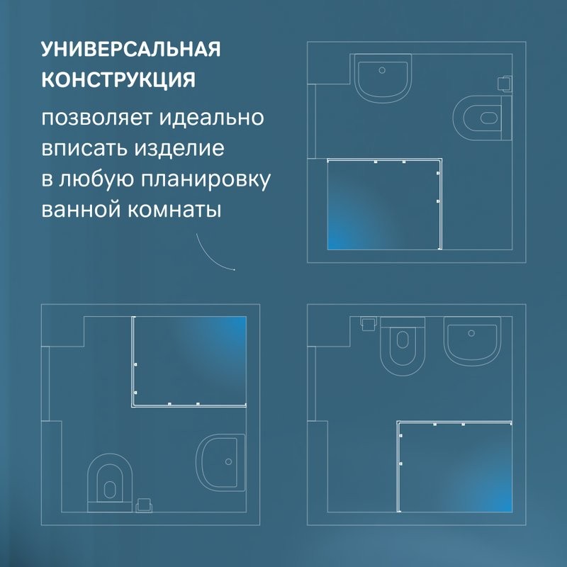 Душевой уголок AM.PM Func W84G-403-12080-BT 120х80 см, профиль черный матовый