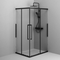 Душевой уголок AM.PM Func W84G-403-12080-BT 120х80 см, профиль черный матовый