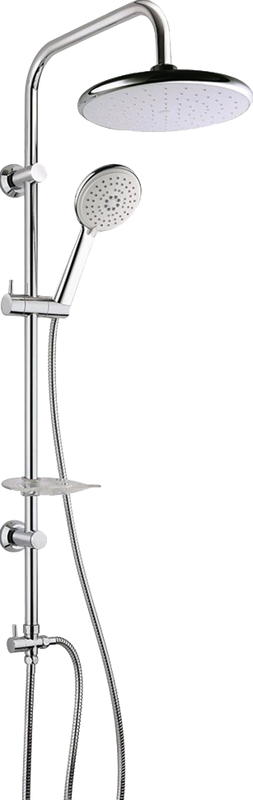 Душевой комплект Смеситель Paini Garda 76CR111 + Стойка RS 50CR191B0RS1P3