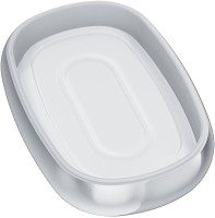 Мыльница AM.PM Sensation A3031200 керамическая, белая, хром Мыльница AM.PM Sensation A3031200 керамическая, белая, хром