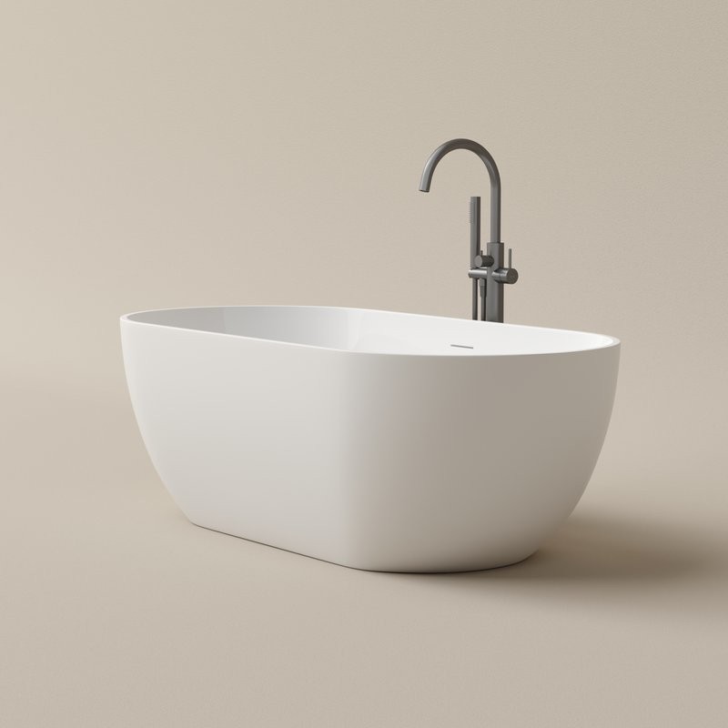 Акриловая ванна Leaf 1700x800x580, отдельностоящая, FB20