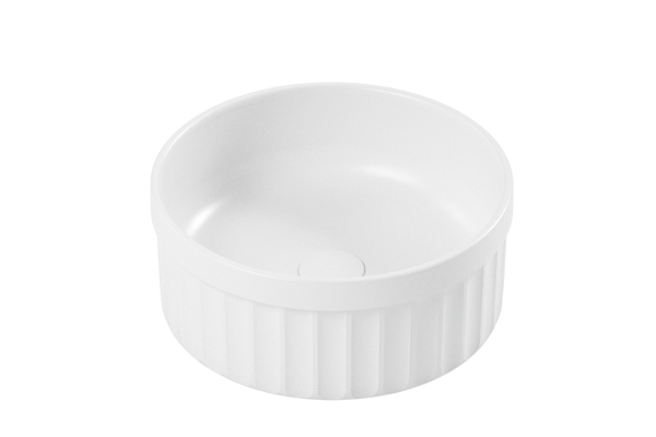 Накладная раковина Belux Колизей 38 глянцевая белая, круглая