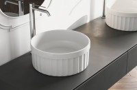 Накладная раковина Belux Колизей 38 глянцевая белая, круглая