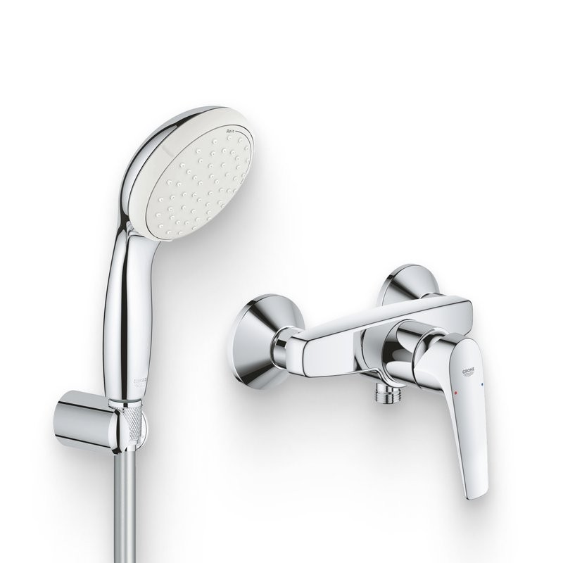 Душевой комплект Смеситель для душа Grohe BauFlow 23632000 + Гарнитур Tempesta New 2780310E
