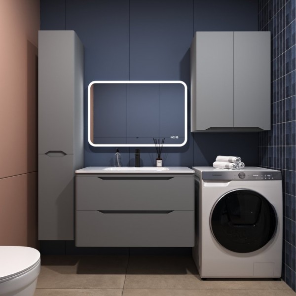 Мебель для ванной комнаты Style Line Марелла 90 подвесная, серая