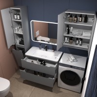 Мебель для ванной комнаты Style Line Марелла 90 подвесная, серая