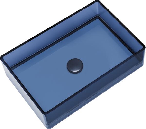 Накладная раковина Abber Kristall AT2803Saphir синяя