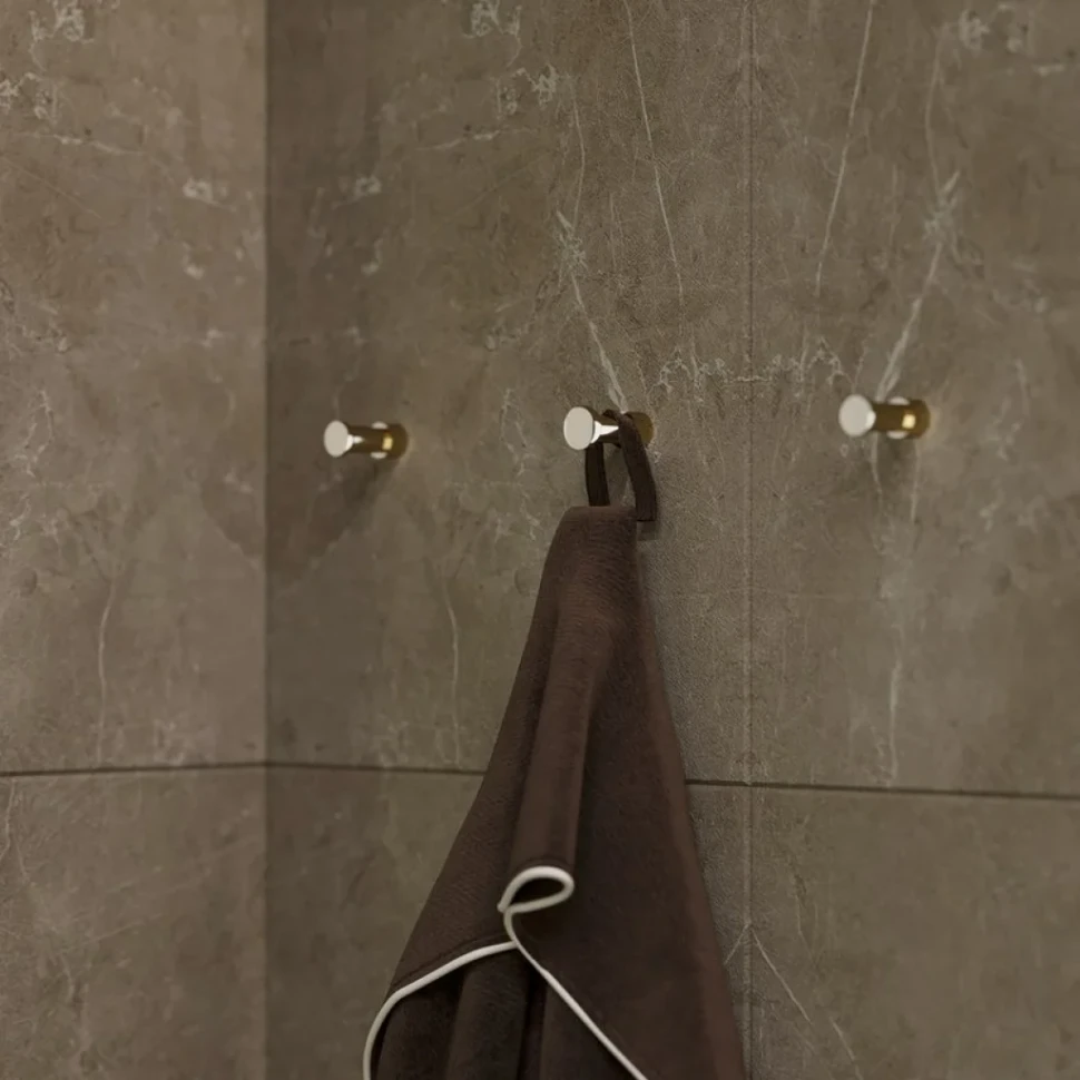 Крючок DEKOR BANYO Alina Gold A40 408 12 золото, на шурупах