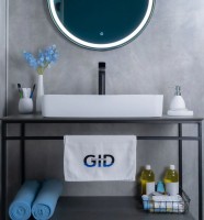 Накладная раковина GID Geometrico Wm9396 60 матовая белая, прямоугольная, фаянс