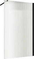 Душевая перегородка Abber Immer Offen AG61101R8 100 см, профиль черный, стекло рифленое