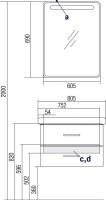 Мебель для ванной комнаты AQUATON Америна 80 белая