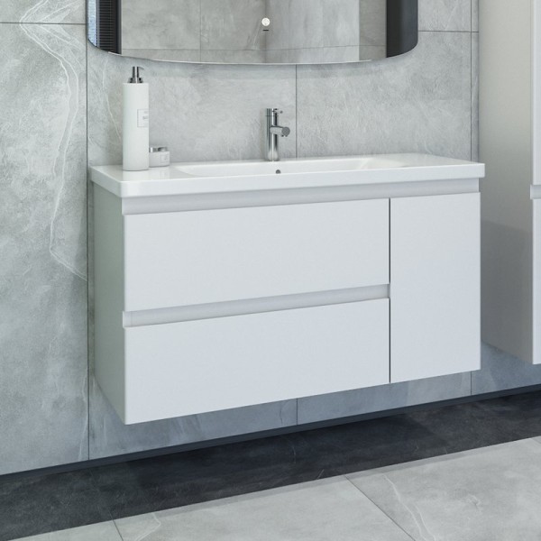 Тумба с раковиной Caprigo Forte 100 R белая