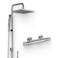 Душевой комплект Термостат Jacob Delafon Rivoli E24325-CP + Стойка Eo E11716-CP
