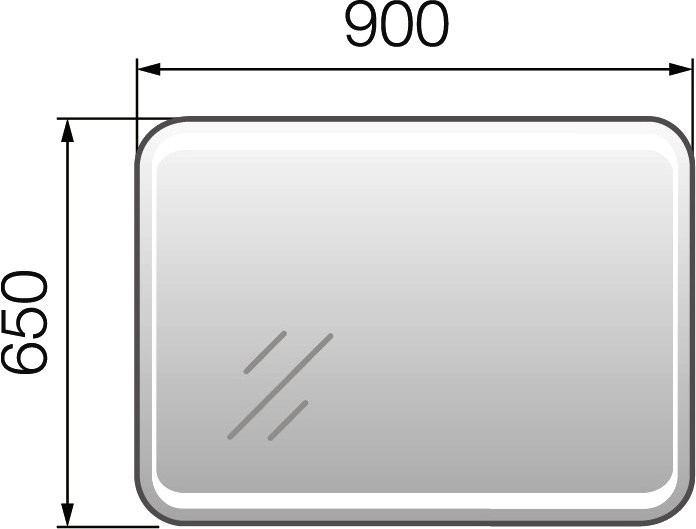 Зеркало 1MarKa Eco 90