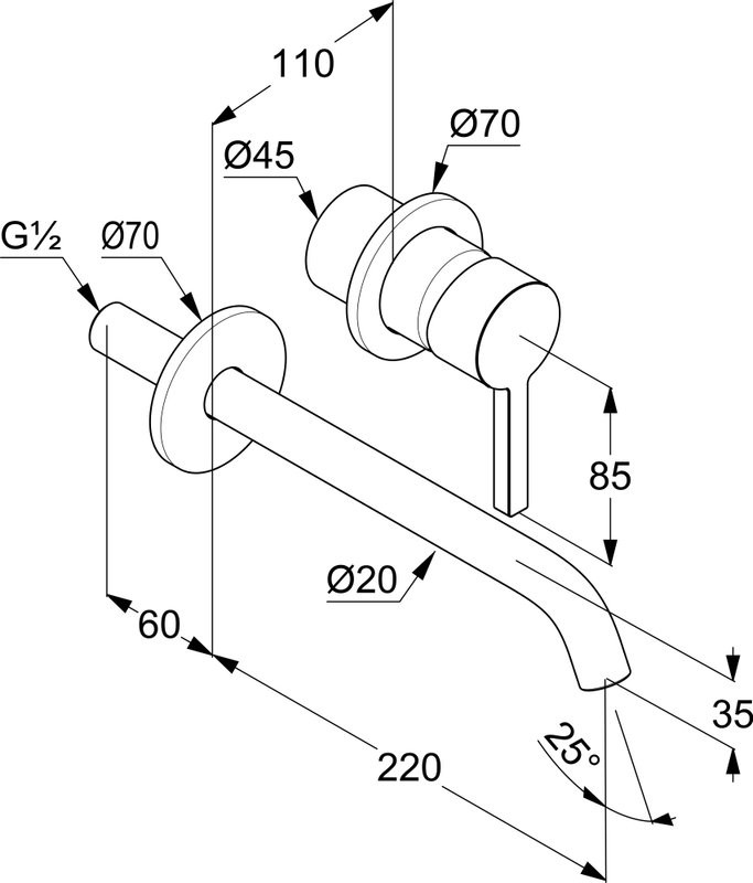 Смеситель для раковины Kludi Nova Fonte Pura 202455315 С ВНУТРЕННЕЙ ЧАСТЬЮ матовый белый
