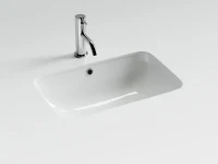 Мебельная раковина Ceramicanova Element CN7018 54 встраиваемая снизу, белая, прямоугольная, фарфор