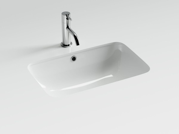 Мебельная раковина Ceramicanova Element CN7018 54 встраиваемая снизу, белая, прямоугольная, фарфор