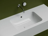 Мебельная раковина Ceramicanova Element CN7018 54 встраиваемая снизу, белая, прямоугольная, фарфор