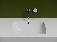 Мебельная раковина Ceramicanova Element CN7018 54 встраиваемая снизу, белая, прямоугольная, фарфор