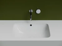 Мебельная раковина Ceramicanova Element CN7018 54 встраиваемая снизу, белая, прямоугольная, фарфор