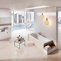 Акриловая ванна Ravak City 180x80 см, пристенная, белая, на ножках