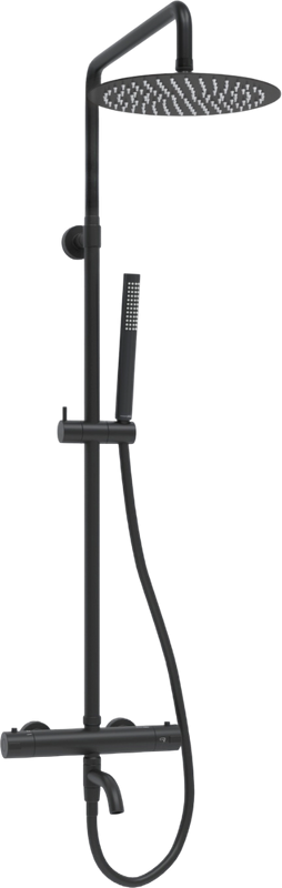 Душевая стойка Wasserkraft Elbe 7400 A288.258.217.BM Thermo с термостатом, черная