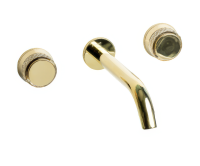 Смеситель для раковины Boheme Aura 152-2-G-A С ВНУТРЕННЕЙ ЧАСТЬЮ, золото